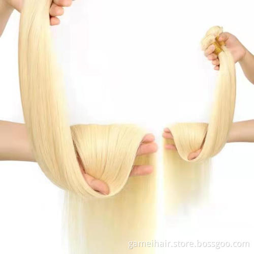 10A Cheap Wholesale Brazilian 100% Human Raw Hair Lace Front Ladies Bundles  613 Straight Brazilian Virgin Human Hair Bundles